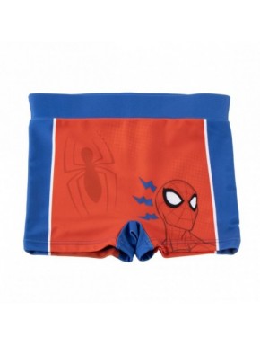 Boxer de banho do Homem-Aranha para crianças em vermelho e azul