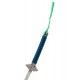 Katana bleu Kurikara de Blue Exorcist avec fourreau.