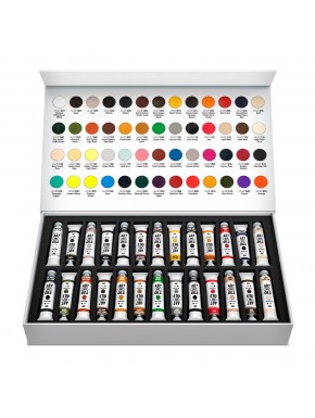Coffret de peintures à l'huile ABT502 avec 52 couleurs