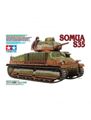 Modelo a escala del tanque Somua S35 de Tamiya