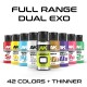 Gamme Complète Dual Exo AK-Interactive avec 42 couleurs et diluant