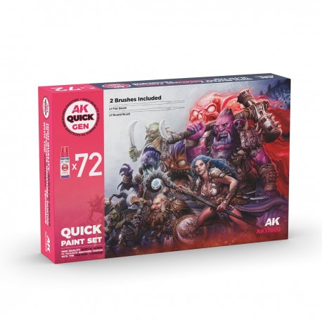 Set de Peinture Quick Gen 72 Couleurs