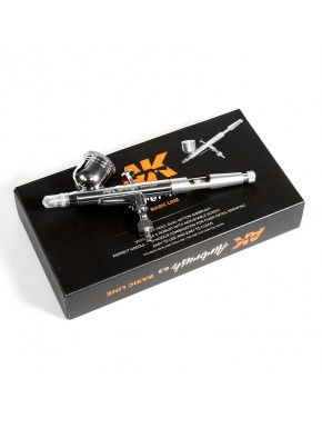 Aerógrafo AK Linha Básica 0.3mm na caixa