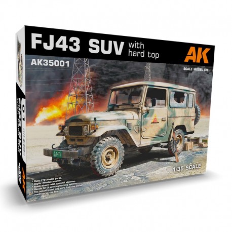 Modelo a escala FJ43 SUV con techo duro