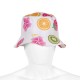 Chapeau bob enfant multicolore avec imprimé de fruits