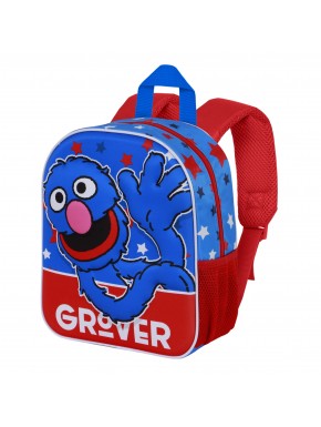 Sac à dos bleu Rue Sésame avec Super Gorgo