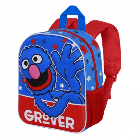 Sac à dos bleu Rue Sésame avec Super Gorgo