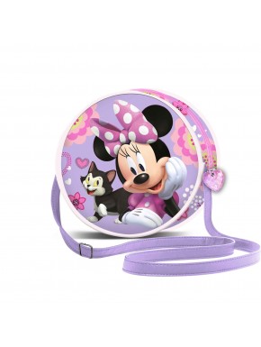 Sac bandoulière rond Minnie Mouse lilas