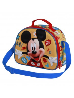 Bolsa de lanche 3D do Mickey Mouse em amarelo