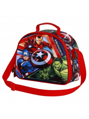 Sac repas bleu Avengers avec design 3D