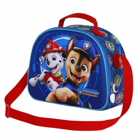 Sac à repas bleu Paw Patrol avec bandoulière