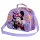 Bolsa de merenda 3D lilás Minnie Mouse