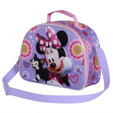 Bolsa de merenda 3D lilás Minnie Mouse