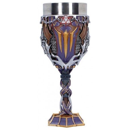 Cálice Shadowheart Baldur's Gate III em roxo, dourado e prata