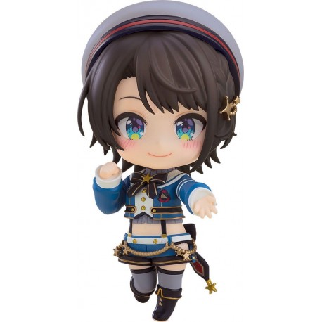 Figurine Nendoroid Oozora Subaru 10 cm avec tenue à bretelles.