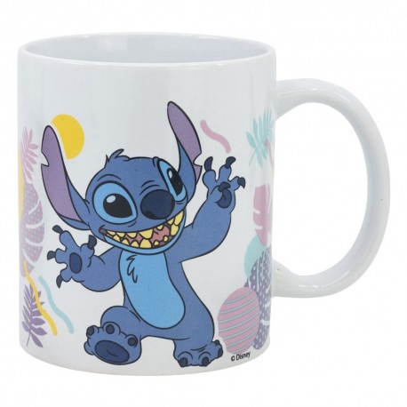 Tasse en céramique Lilo & Stitch avec design floral hawaïen
