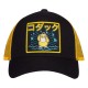 Boné trucker Psyduck Pokémon preto e amarelo