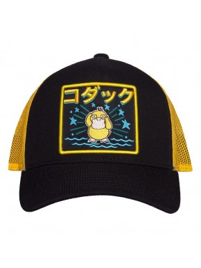 Casquette trucker Psyduck Pokémon noire et jaune
