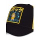 Boné trucker Psyduck Pokémon preto e amarelo