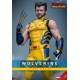Figura Wolverine Deluxe 1/6 en traje amarillo y azul con accesorios.