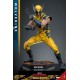 Figura Wolverine Deluxe 1/6 en traje amarillo y azul con accesorios.