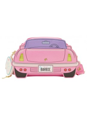 Bolsa transversal Barbie rosa Mattel com design de carro