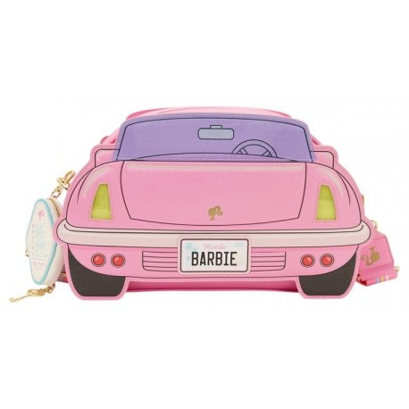 Bandolera Barbie rosa Mattel con diseño de coche