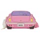 Bandolera Barbie rosa Mattel con diseño de coche