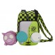 Bandolera Invader Zim Gir Cellphone verde y negra