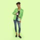 Bandolera Invader Zim Gir Cellphone verde y negra