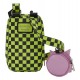 Bandolera Invader Zim Gir Cellphone verde y negra