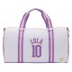 Bolso sport blanco con detalles morados de Lola Bunny