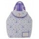 Mochila micro Wicked da Loungefly em lilás com detalhes dourados