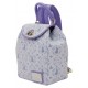 Mochila micro Wicked da Loungefly em lilás com detalhes dourados
