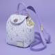 Mochila micro Wicked da Loungefly em lilás com detalhes dourados
