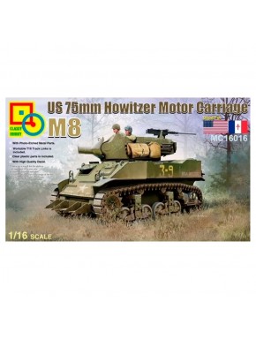 Modelo carro artilharia M8 Howitzer 75mm escala 1/16