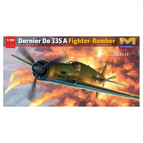 Modelo a escala Dornier Do 335A caza-bombardero