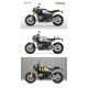 Modelo a escala de motocicleta BMW R nineT de Meng