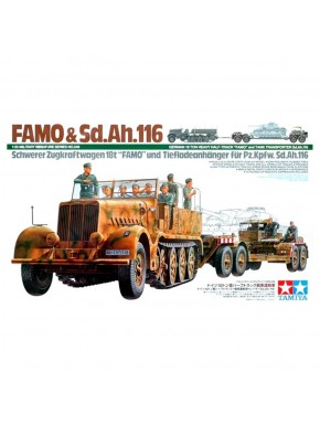 Modèle de half-track FAMO et transporteur Sd.Ah.116 de Tamiya