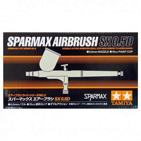 Aerógrafo Sparmax SX 0.5D com copo Tamiya