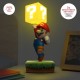 Lampe diorama Super Mario avec bloc de question illuminé