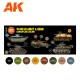 Set de couleurs camouflage AK WWII US Army & USMC