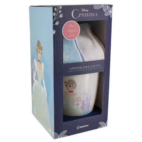 Cinderella Disney socks and mug set