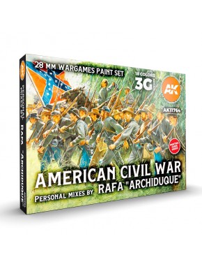 Set de peinture 28mm Guerre Civile Américaine Rafa Archiduque