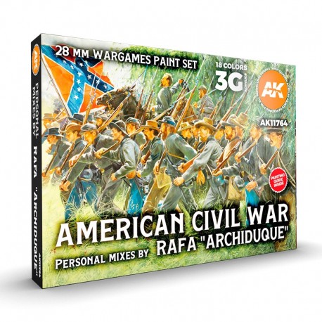 Set de peinture 28mm Guerre Civile Américaine Rafa Archiduque
