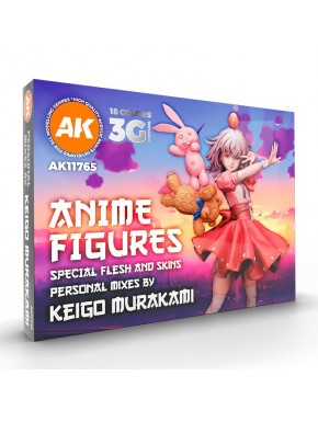 Coffret peintures anime Keigo Murakami 18 couleurs