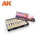 Coffret peintures anime Keigo Murakami 18 couleurs