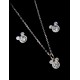 Sterling Silver e Zirconia Disney Mickey Set