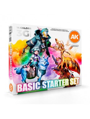 Coffret acrylique 14 couleurs AK-Interactive