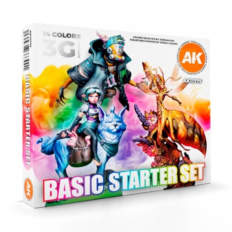 Coffret acrylique 14 couleurs AK-Interactive